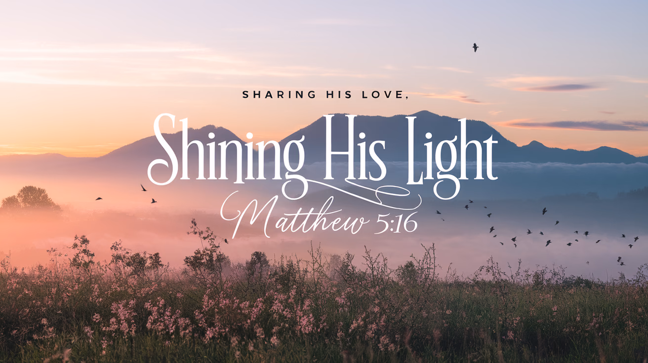 Sharing His Love, Shining His Light