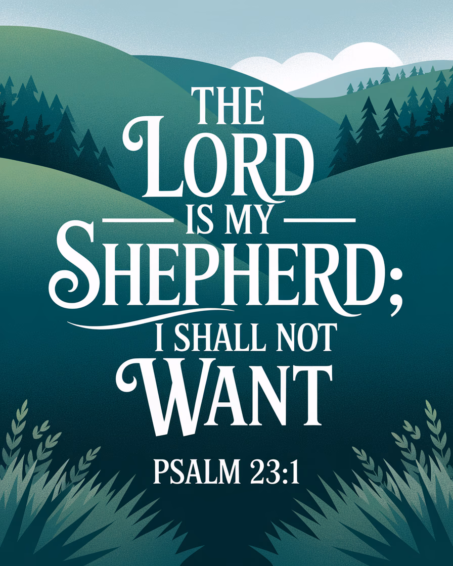 Psalm 23:1 Reflection