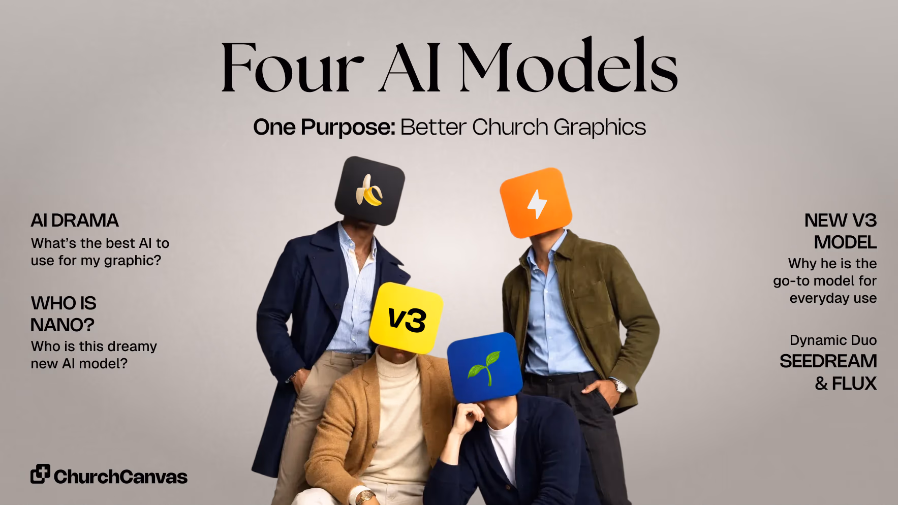 Why Church Canvas Offers 4 Different AI Models (And How to Choose the Right One)