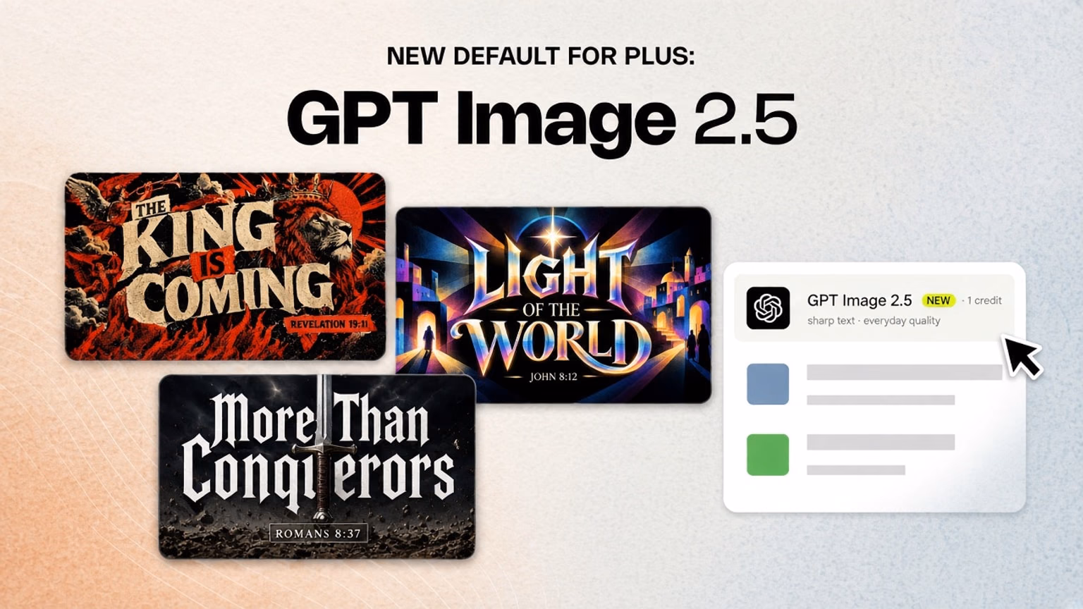 Plus default is now GPT Image 2.5