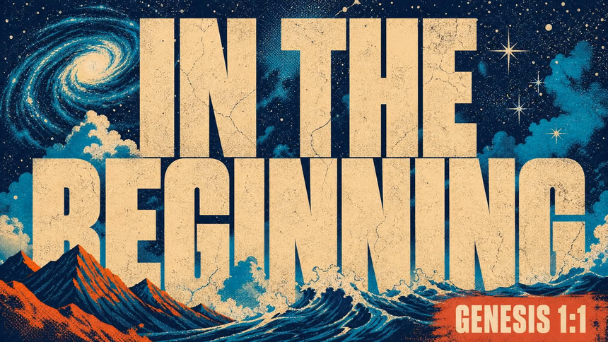 Example sermon series graphic for Genesis created with Church Canvas