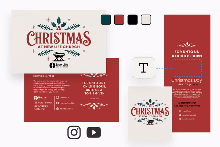 Free Christmas graphics kit preview