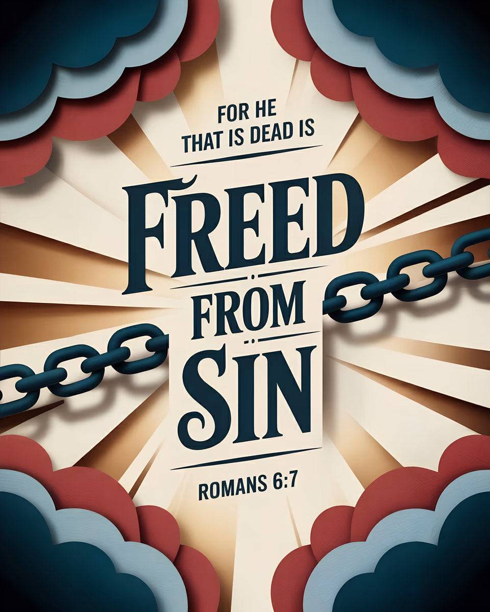 Freed from sin