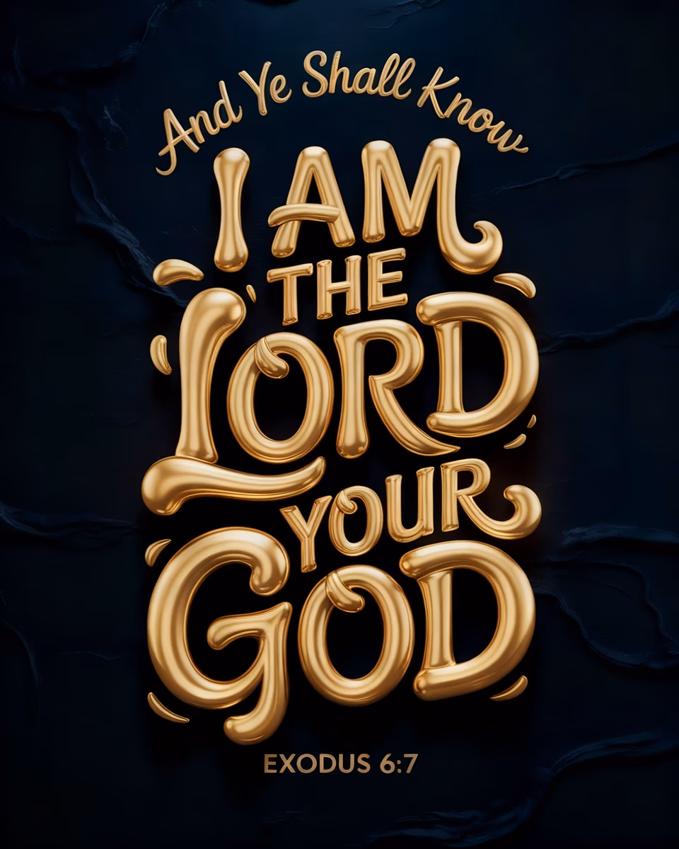 I am the Lord your God
