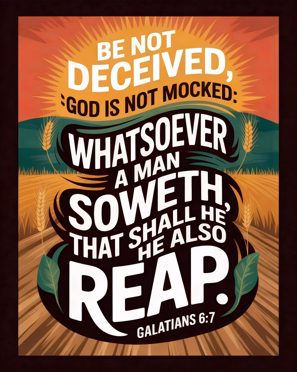 Sow and reap scripture graphic